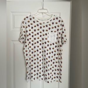 Mens Hamburger and Fries Tee